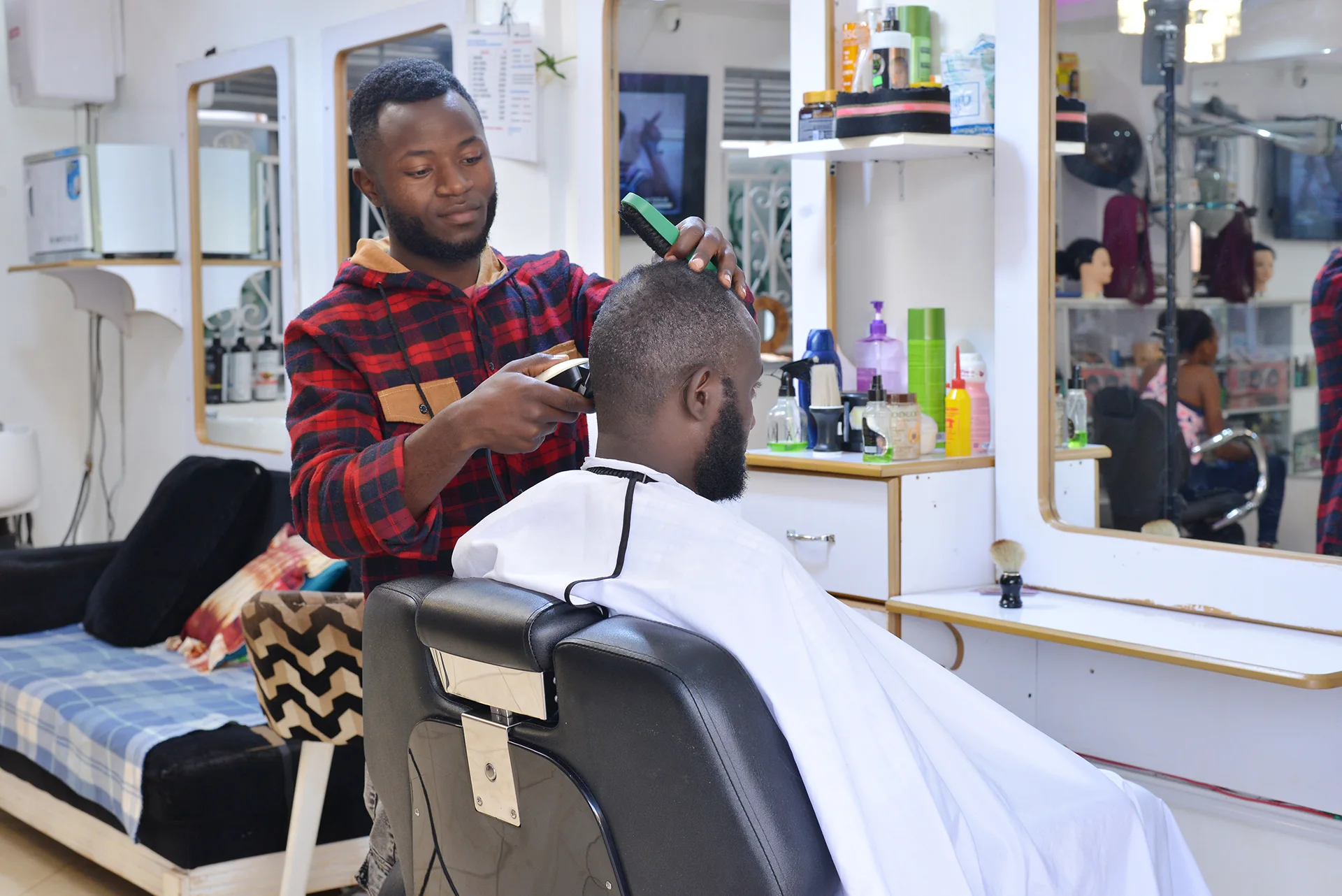 Entebbe World class Salon Services Haircuts and Styling